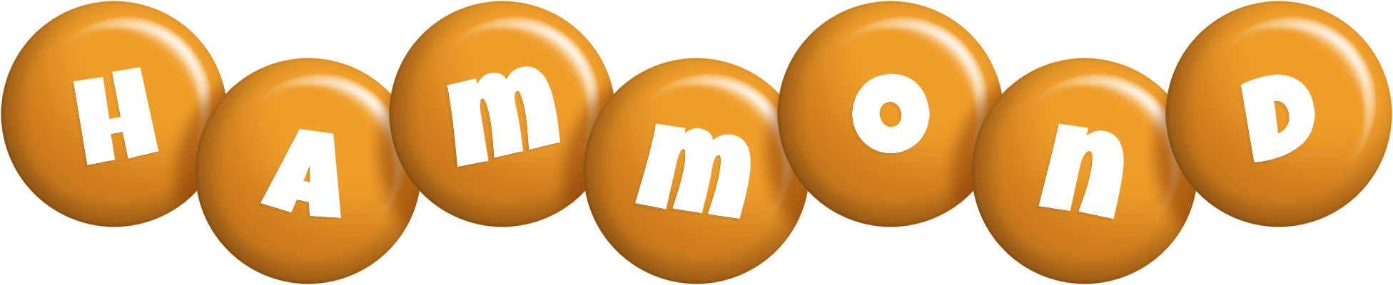 Hammond candy-orange logo