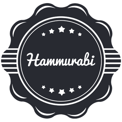 Hammurabi badge logo