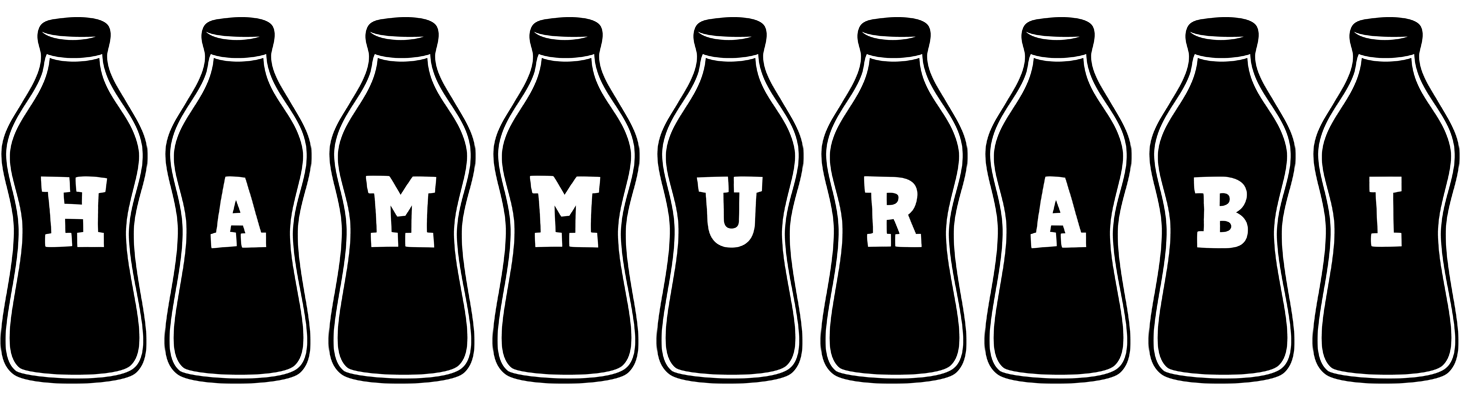 Hammurabi bottle logo