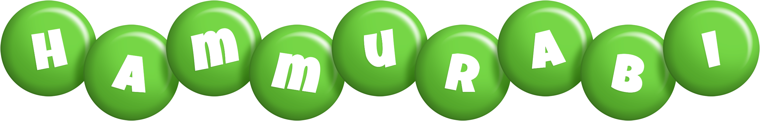 Hammurabi candy-green logo