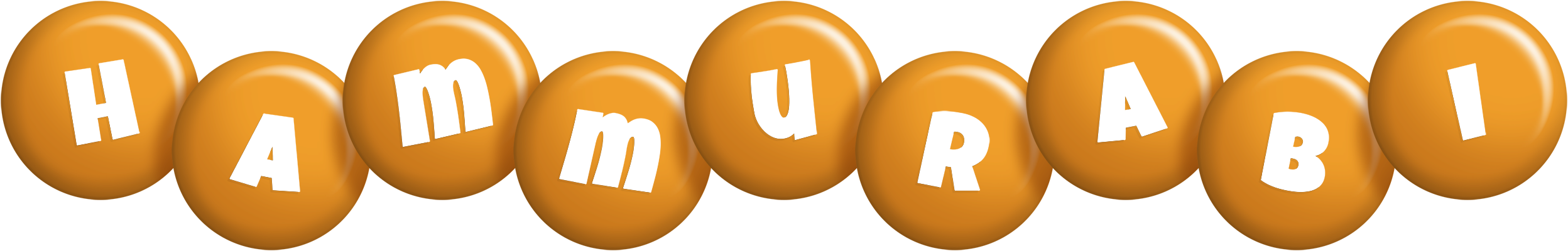 Hammurabi candy-orange logo