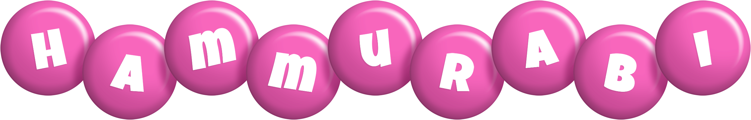 Hammurabi candy-pink logo