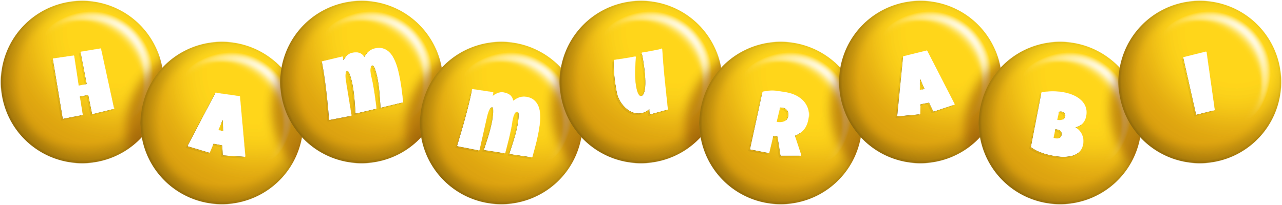 Hammurabi candy-yellow logo