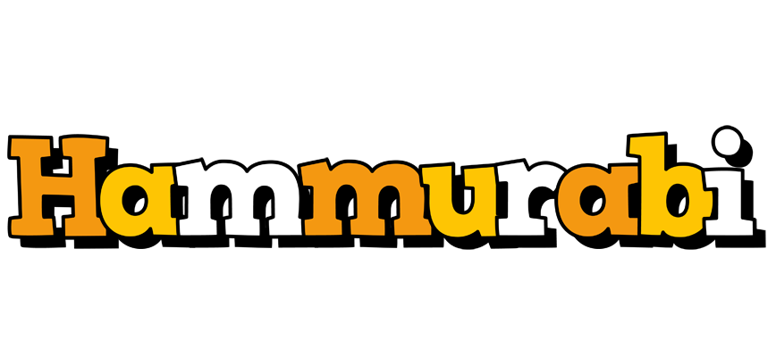 Hammurabi cartoon logo