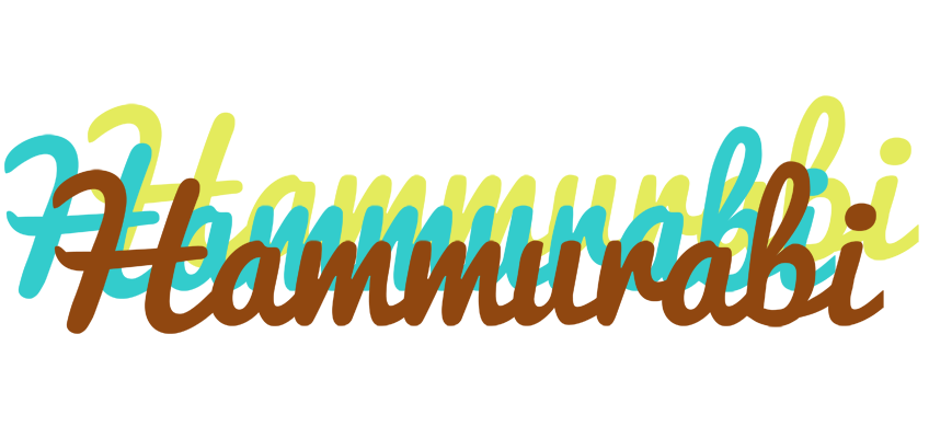 Hammurabi cupcake logo