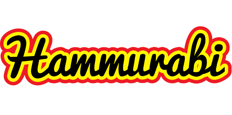 Hammurabi flaming logo
