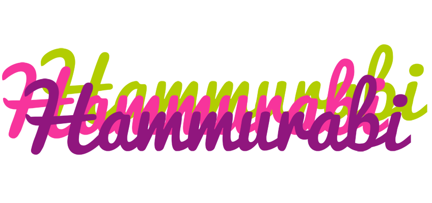 Hammurabi flowers logo