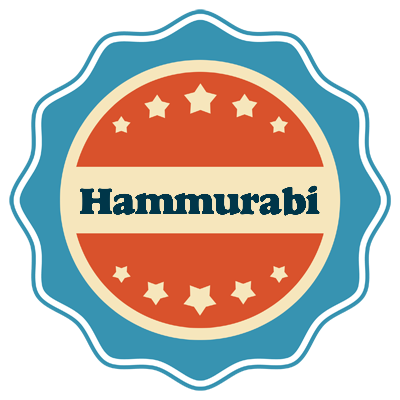 Hammurabi labels logo