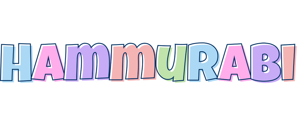 Hammurabi pastel logo