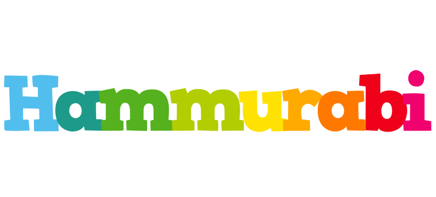 Hammurabi rainbows logo
