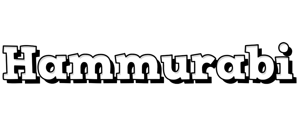 Hammurabi snowing logo