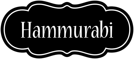 Hammurabi welcome logo