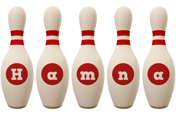 Hamna bowling-pin logo