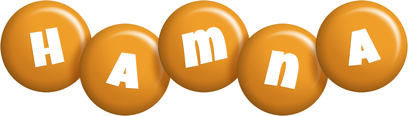 Hamna candy-orange logo