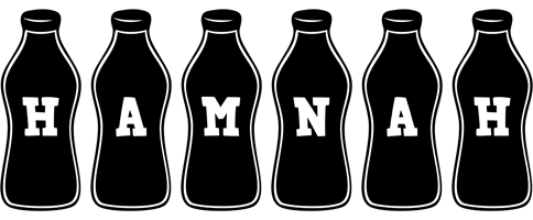 Hamnah bottle logo