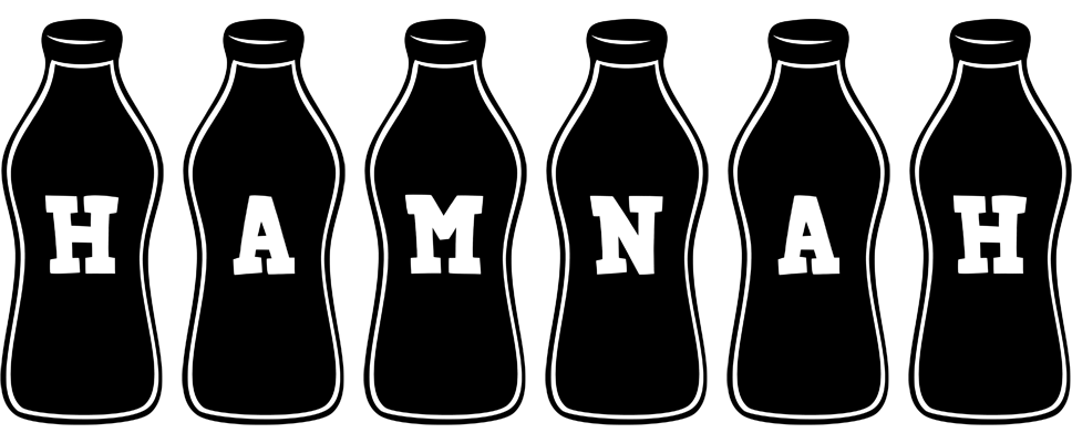 Hamnah bottle logo