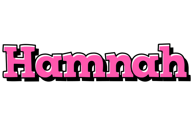Hamnah girlish logo