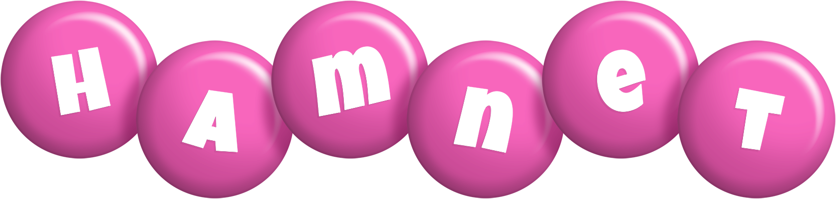 Hamnet candy-pink logo