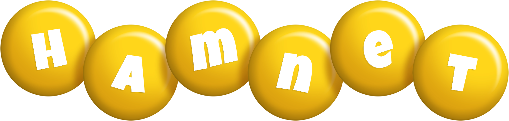 Hamnet candy-yellow logo