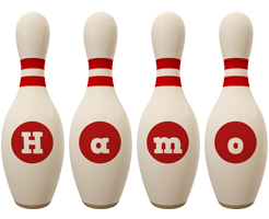 Hamo bowling-pin logo