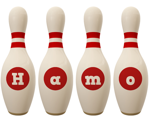 Hamo bowling-pin logo