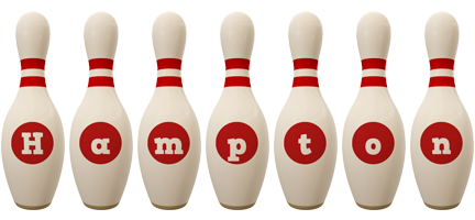 Hampton bowling-pin logo