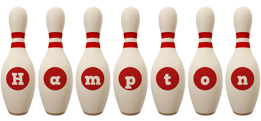Hampton bowling-pin logo