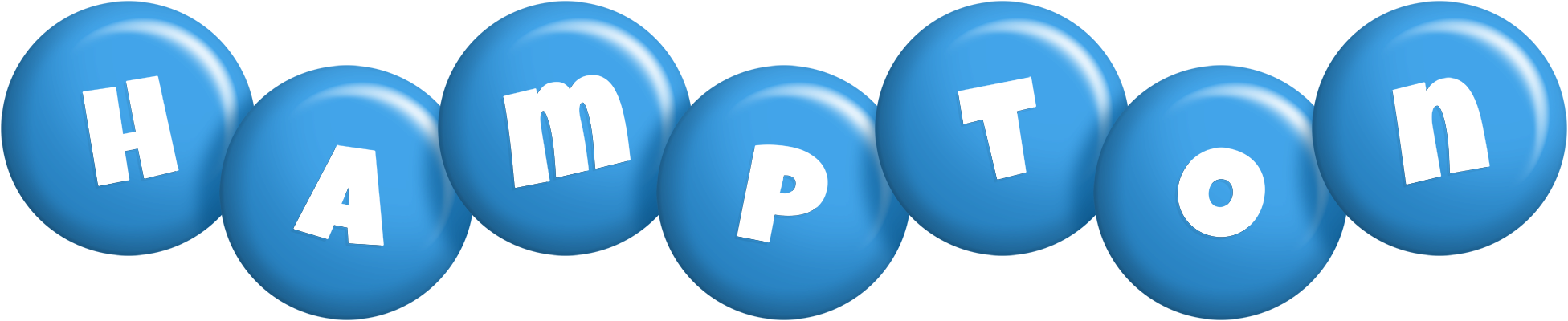 Hampton candy-blue logo
