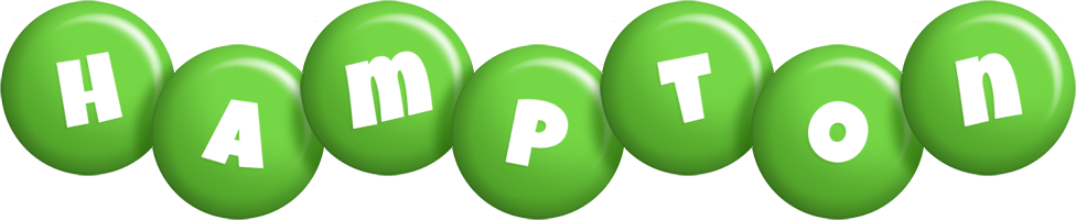 Hampton candy-green logo