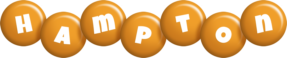Hampton candy-orange logo