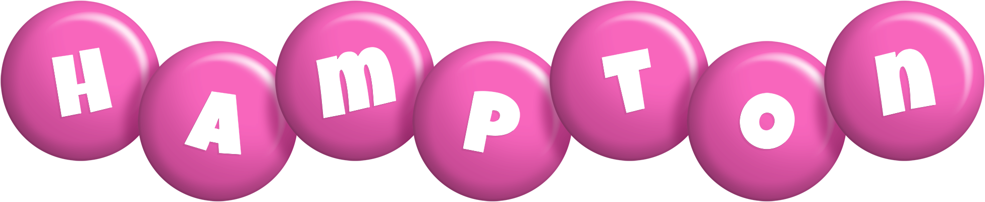 Hampton candy-pink logo