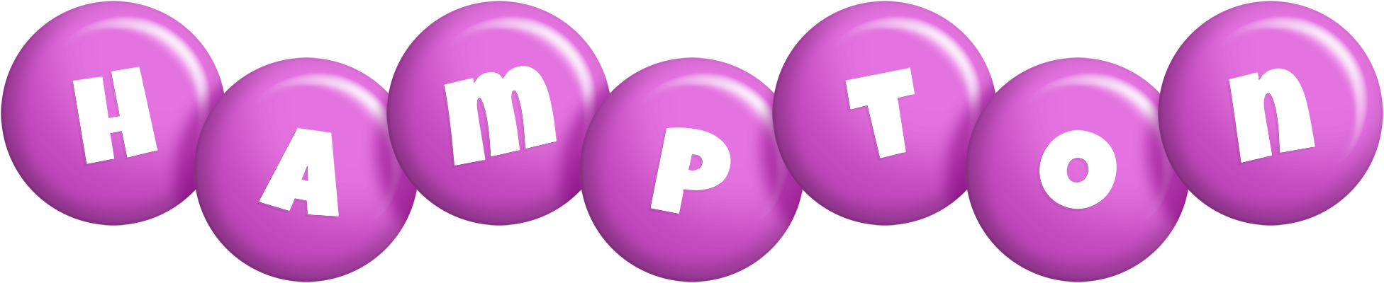 Hampton candy-purple logo