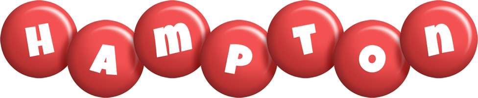 Hampton candy-red logo