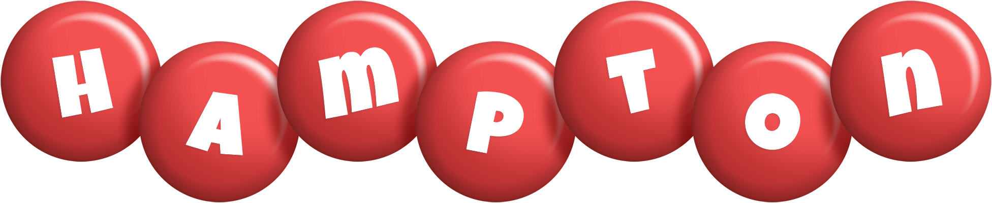 Hampton candy-red logo