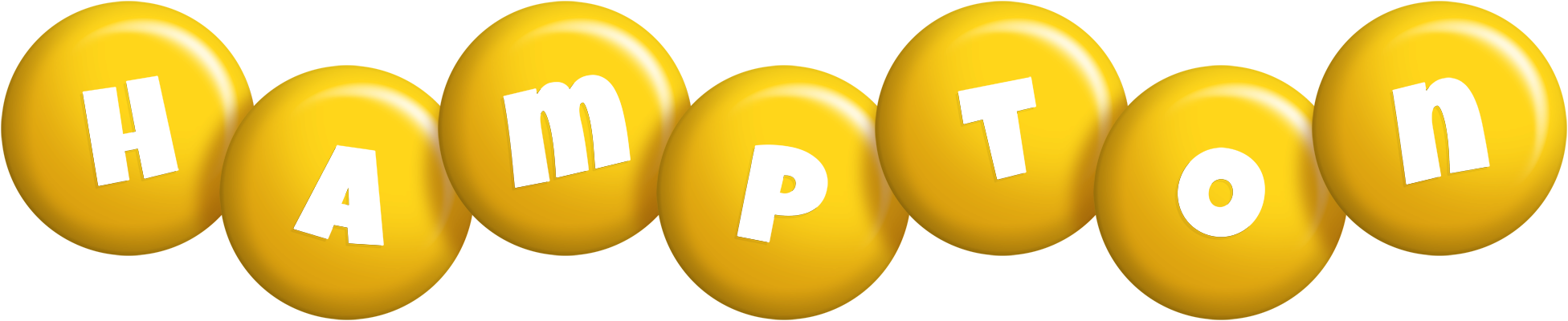 Hampton candy-yellow logo