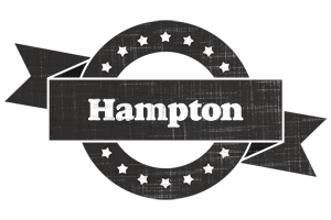 Hampton grunge logo
