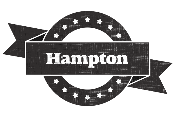 Hampton grunge logo