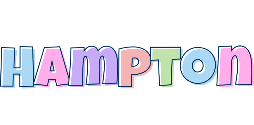 Hampton pastel logo