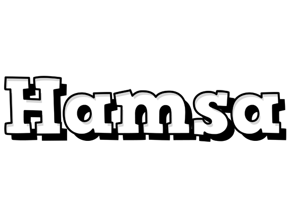 Hamsa snowing logo