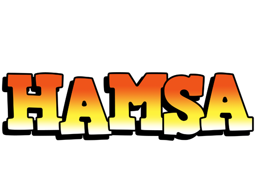 Hamsa sunset logo