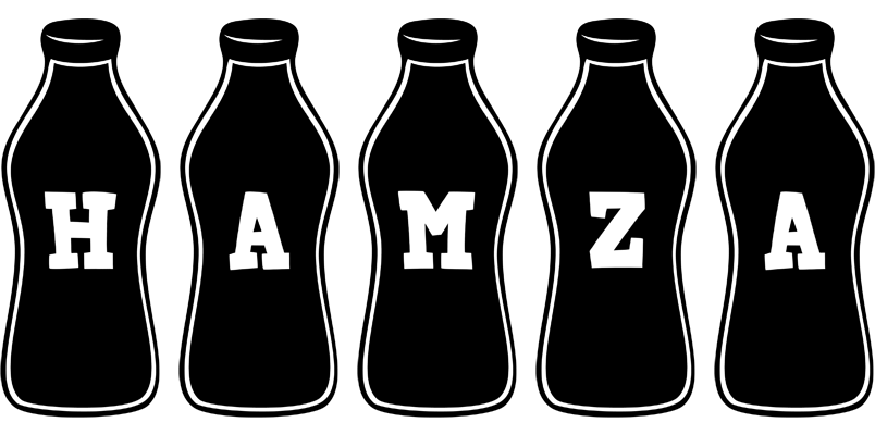 Hamza bottle logo