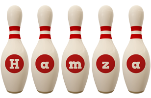 Hamza bowling-pin logo