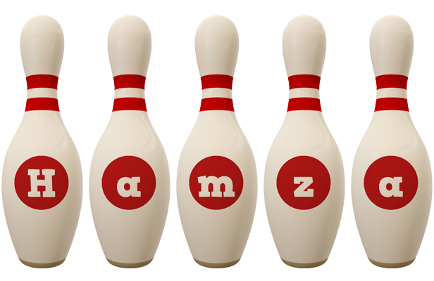 Hamza bowling-pin logo