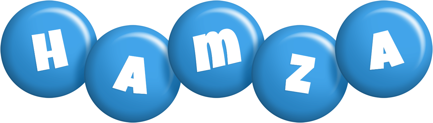 Hamza candy-blue logo