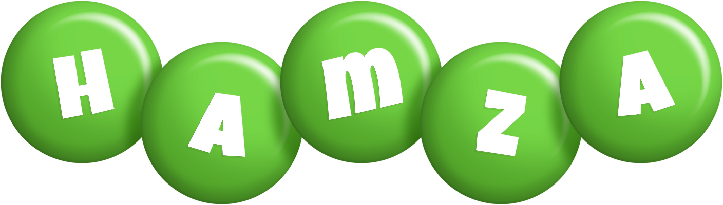 Hamza candy-green logo