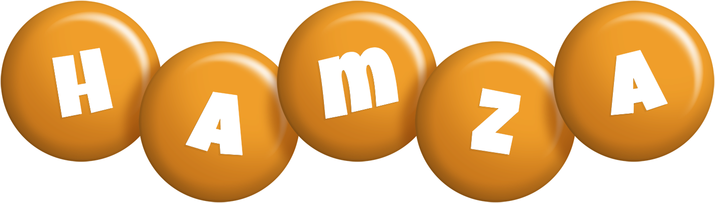 Hamza candy-orange logo