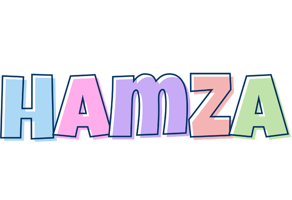 Hamza pastel logo