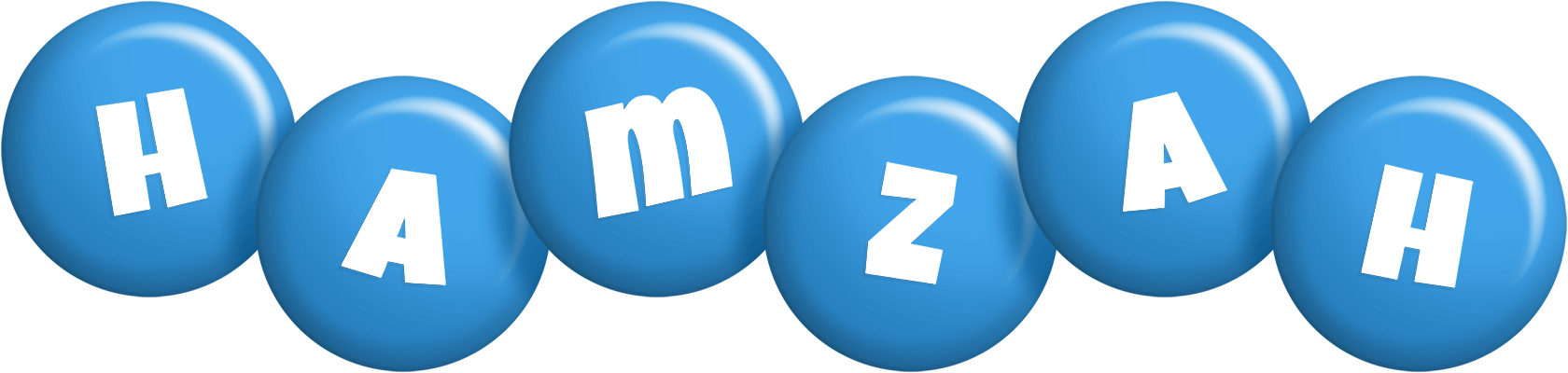 Hamzah candy-blue logo