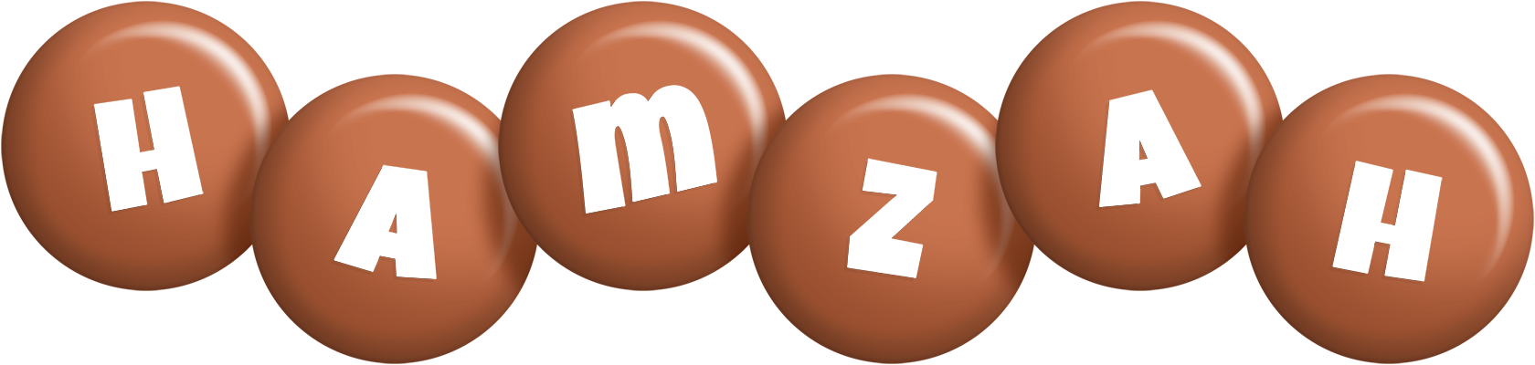 Hamzah candy-brown logo