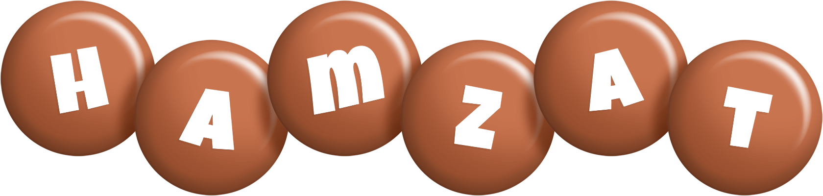 Hamzat candy-brown logo